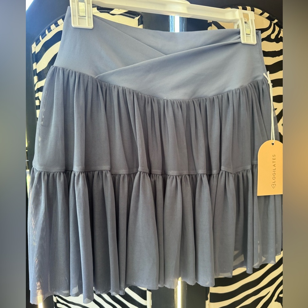Gray Tiered Skirt